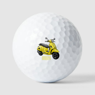 Pelotas De Golf Ilustracion de personalizado de motocicleta con ci