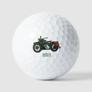 Pelotas De Golf Ilustracion de personalizado de motocicleta de cru