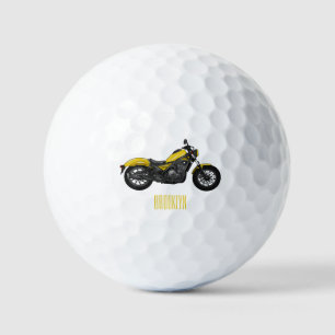 Pelotas De Golf Ilustracion de personalizado de motocicleta de cru