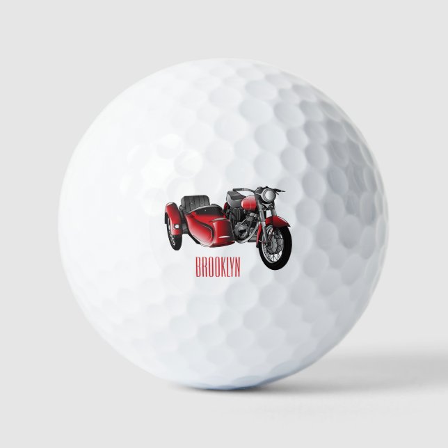 Pelotas De Golf Ilustracion de personalizado de motocicletas Sidec (Anverso)