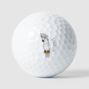 Pelotas De Golf Ilustracion de personalizado de pájaro de paraguas