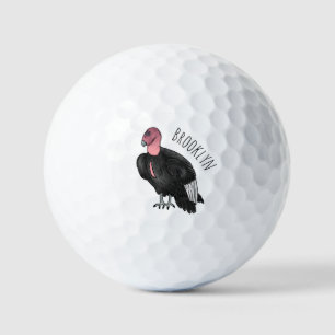 Pelotas De Golf Ilustracion de personalizado de pájaro del cóndor 