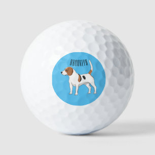 Pelotas De Golf Ilustracion de personalizado de perro Beagle