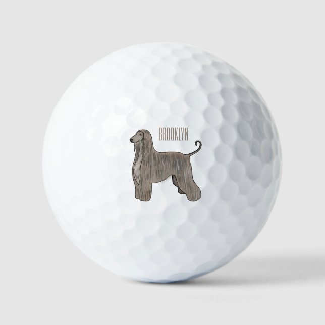 Pelotas De Golf Ilustracion de personalizado de perro de perro per (Anverso)