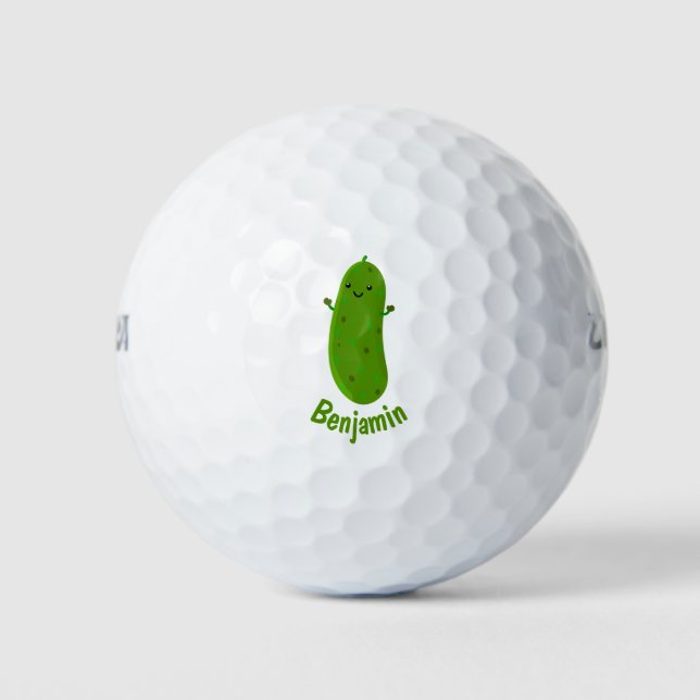 Pelotas De Golf Ilustracion de personalizado de piquetes alegres (Anverso)