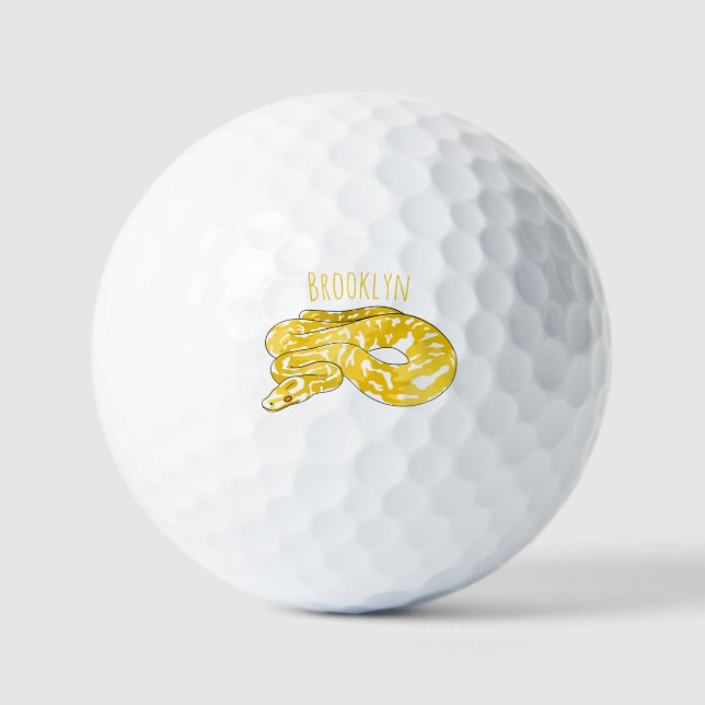 Pelotas De Golf Ilustracion de personalizado de pitón birmano (Anverso)