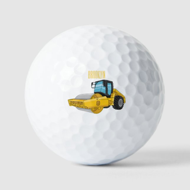 Pelotas De Golf Ilustracion de personalizado de rodillos de carret (Anverso)