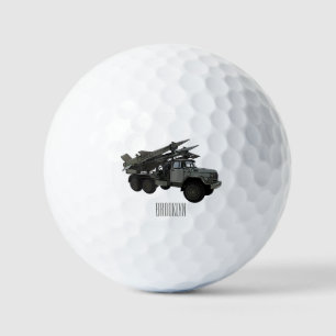 Pelotas De Golf Ilustracion de personalizado de vehículos de misil
