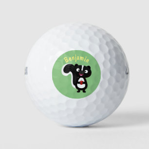 Pelotas De Golf Ilustracion de personalizado de zorrillo alegre