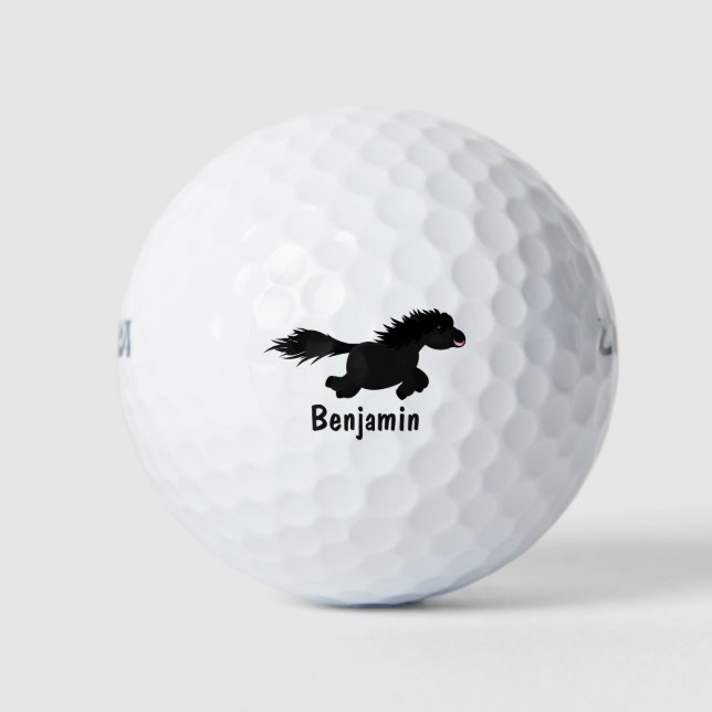 Pelotas De Golf Ilustracion de personalizado del pony de Shetland  (Anverso)