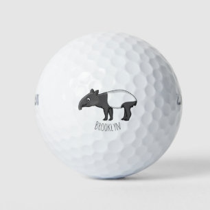 Pelotas De Golf Ilustracion de personalizado feliz
