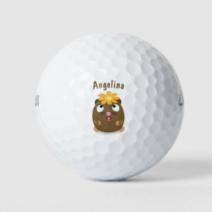 Pelotas De Golf Ilustracion de personalizado feliz de conejillo de
