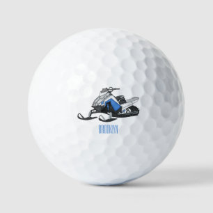Pelotas De Golf Ilustracion de personalizado para motos de nieve