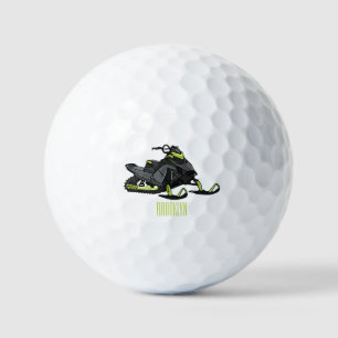 Pelotas De Golf Ilustracion de personalizado para motos de nieve