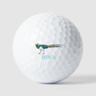 Pelotas De Golf Ilustracion del faisán de Lady amherst