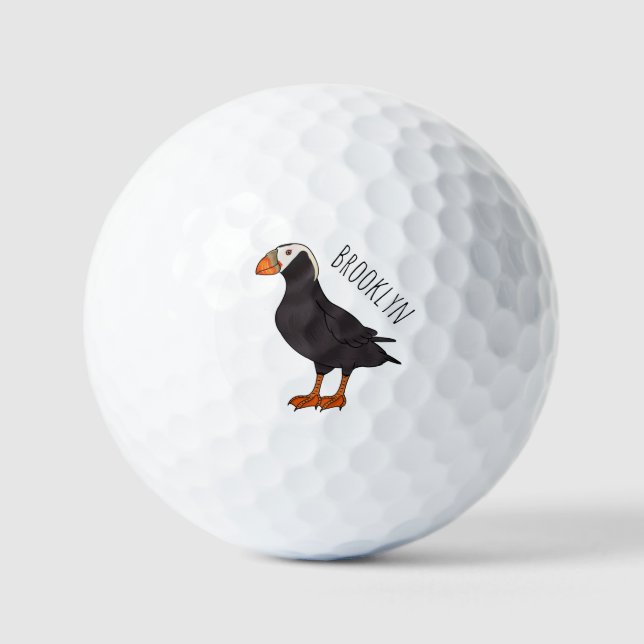 Pelotas De Golf Ilustracion del personalizado de pajarito (Anverso)