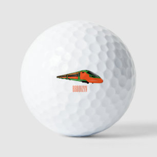 Pelotas De Golf Ilustracion del personalizado del tren de bala