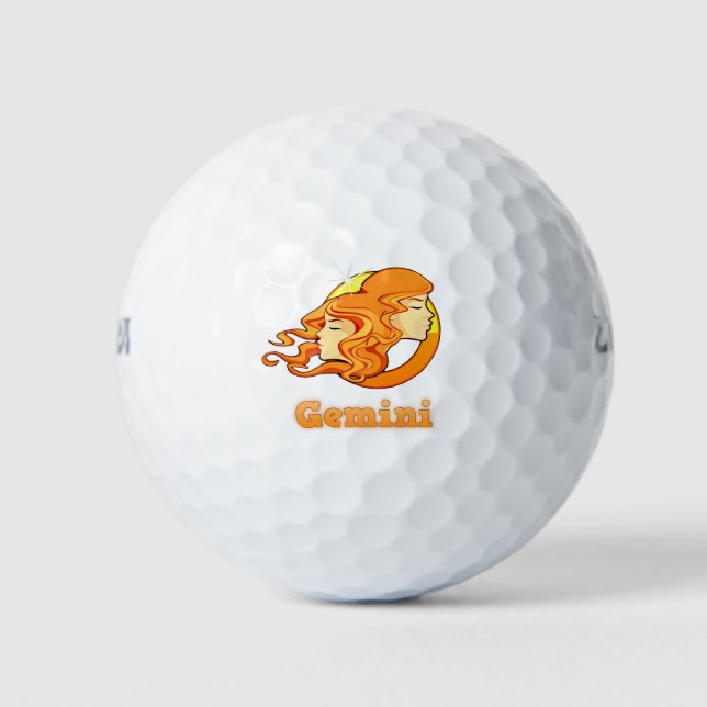 Pelotas De Golf Ilustracion Gemini (Anverso)
