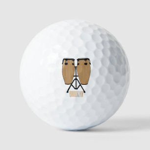 Pelotas De Golf Ilustracion personalizado Bongo drum