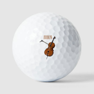 Pelotas De Golf Ilustracion personalizado Cello