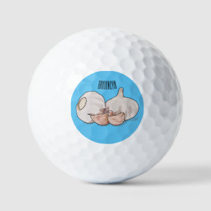Pelotas De Golf Ilustracion personalizado de ajo