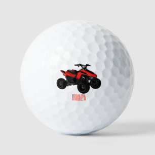 Pelotas De Golf Ilustracion personalizado de atv de cuatro bicicle
