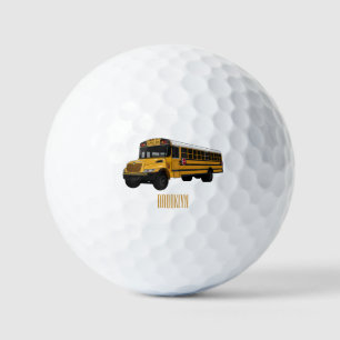 Pelotas De Golf Ilustracion personalizado de autobús escolar