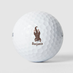 Pelotas De Golf Ilustracion personalizado de buceo con nutria