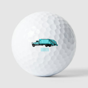 Pelotas De Golf Ilustracion personalizado de camión de basura