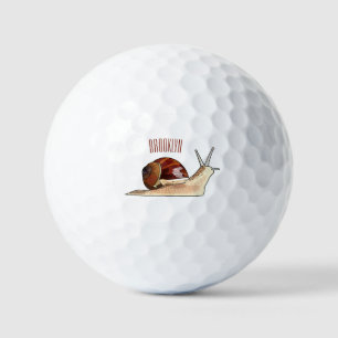 Pelotas De Golf Ilustracion personalizado de caracoles