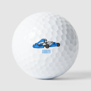Pelotas De Golf Ilustracion personalizado de carreras de Kart