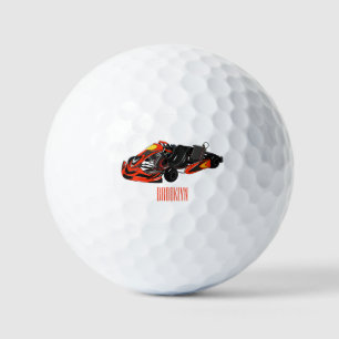 Pelotas De Golf Ilustracion personalizado de carreras de Kart
