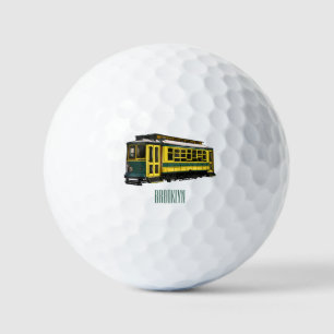 Pelotas De Golf Ilustracion personalizado de carrito de Mata