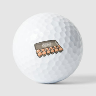 Pelotas De Golf Ilustracion personalizado de cartón de huevo