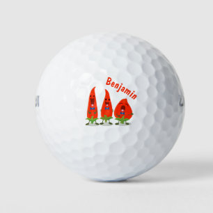 Pelotas De Golf Ilustracion personalizado de chiles cantantes