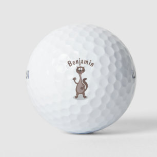 Pelotas De Golf Ilustracion personalizado de comadreja divertida