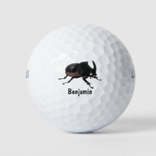 Pelotas De Golf Ilustracion personalizado de escarabajo rinoceront