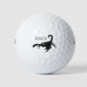Pelotas De Golf Ilustracion personalizado de escorpión hambriento