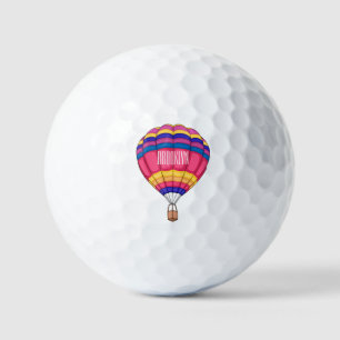 Pelotas De Golf Ilustracion personalizado de globo aerostático