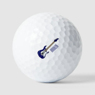Pelotas De Golf Ilustracion personalizado de guitarra eléctrica
