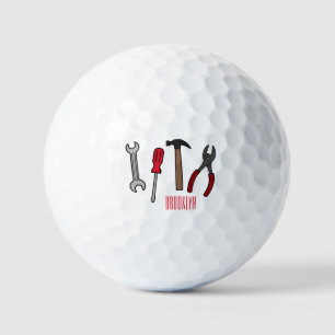 Pelotas De Golf Ilustracion personalizado de herramientas de carpi