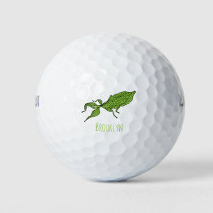 Pelotas De Golf Ilustracion personalizado de insectos de hoja verd