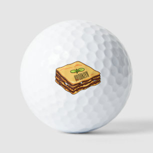 Pelotas De Golf Ilustracion personalizado de Lasagna