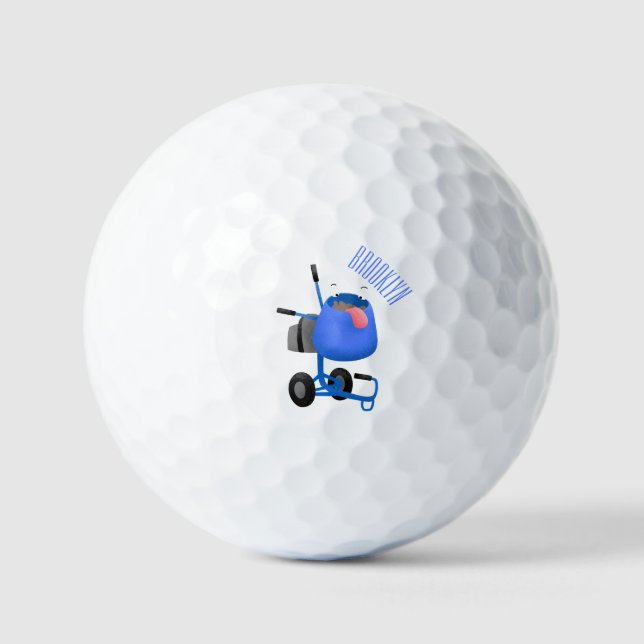 Pelotas De Golf Ilustracion personalizado de mezclador de cemento  (Anverso)