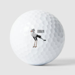Pelotas De Golf Ilustracion personalizado de pájaro de Secretario