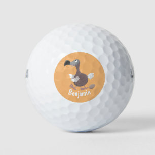 Pelotas De Golf Ilustracion personalizado de pájaro dodo gracioso