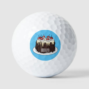 Pelotas De Golf Ilustracion personalizado de pasteles de la Selva 