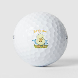 Pelotas De Golf Ilustracion personalizado de pato amarillo