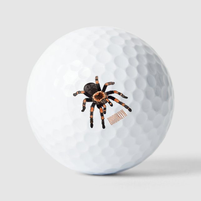 Pelotas De Golf Ilustracion personalizado de Tarantula (Anverso)