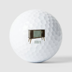Pelotas De Golf Ilustracion personalizado de televisión